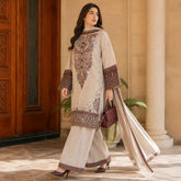 Blossom 3Piece Dhanak Embroidered D-003